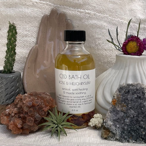 Rose & Helichrysum CBD Bath Oil