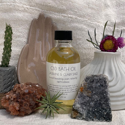 Jasmine & Clary Sage CBD Bath Oil