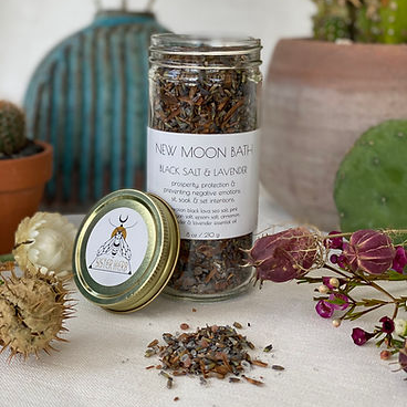 Black Salt New Moon Bath